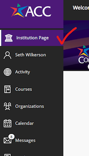 Screenshot of BB Institution page