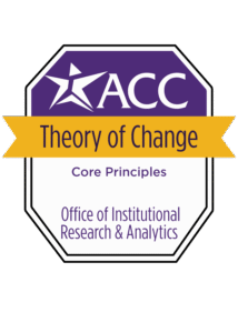 Theory of Change Core Principles: Officie of Institutional Research & Analytics