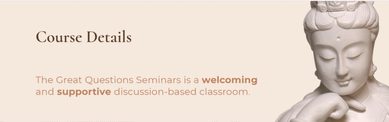 The Great Questions Classroom is a supportive and open learning environment