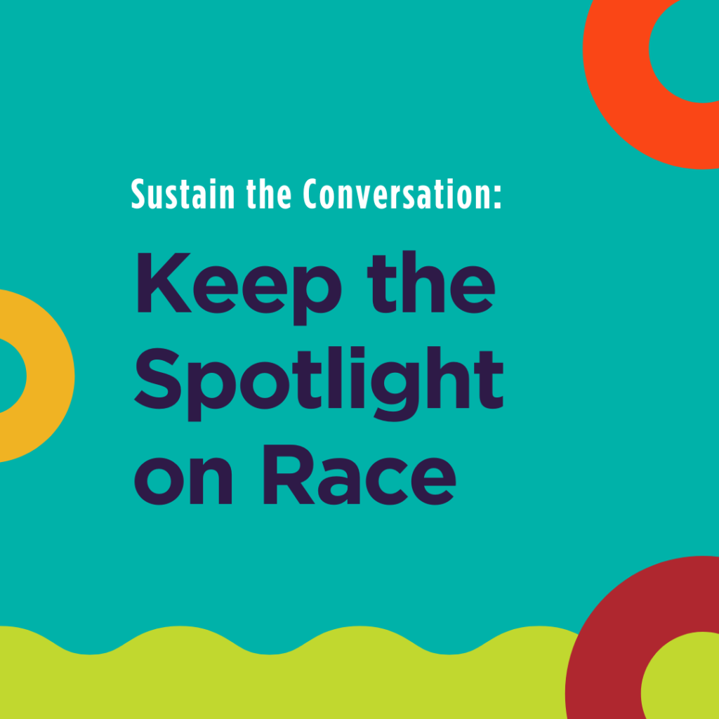 Logo with text Keep the Spotlight on Race