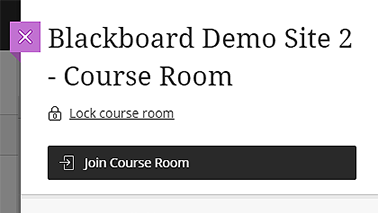 Blackboard Collaborate Ultra Course Room join button