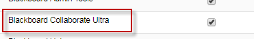 Blackboard Collaborate Ultra Tool Checkbox